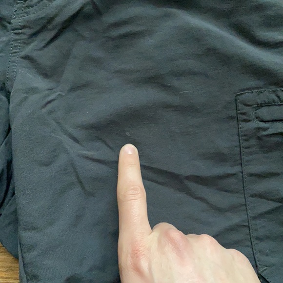 Eddie Bauer Men's Sport Belted Nylon Khaki Outdoor Cargo Shorts Size 30 Gray - Picture 2 of 8